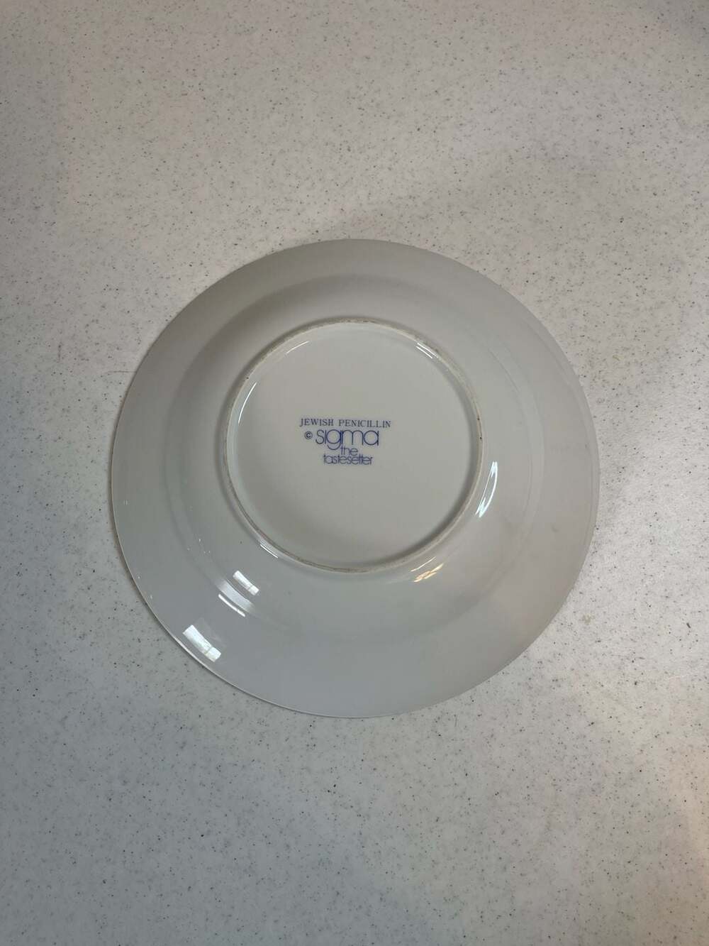 Vintage Sigma the Tastesetter Jewish Penicillin Chicken Soup Rimmed Bowl - Picture 2 of 3
